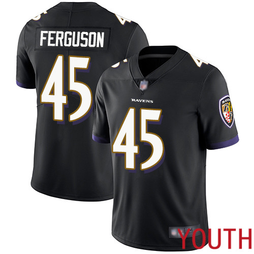 Baltimore Ravens Limited Black Youth Jaylon Ferguson Alternate Jersey NFL Football #45 Vapor Untouchable->youth nfl jersey->Youth Jersey